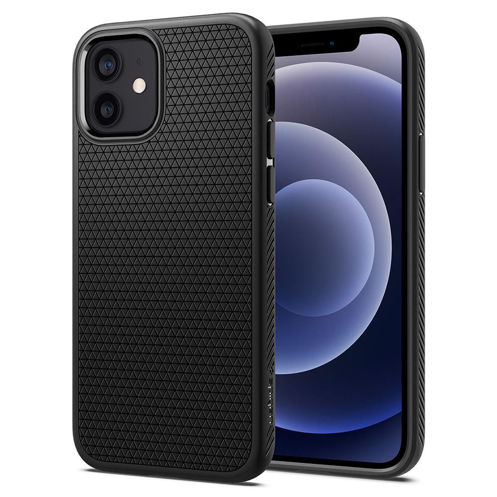 Spigen Liquid Air Cover Case for iPhone 12 / iPhone 12 Pro - Black