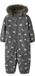 NAME IT - NMMSNOW10 SUIT AOP FO NOOS - Garçon - Veste de ski - Polyester - Blackened Pearl - 10000 mm colonne d'eau