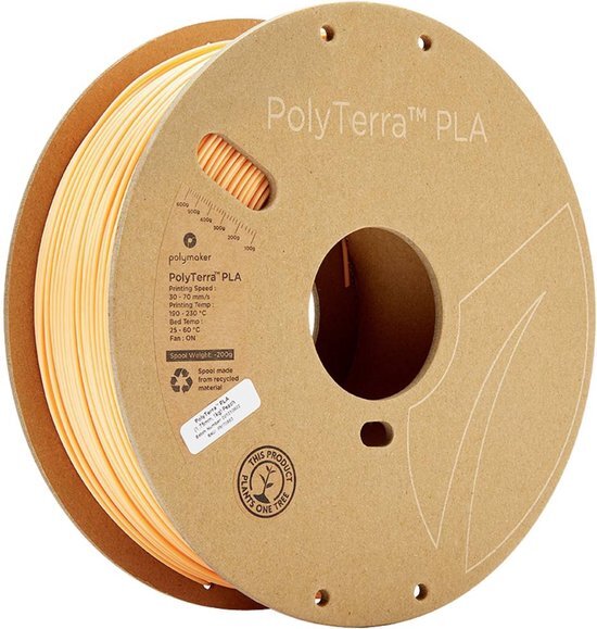 POLYMAKER PolyTerra PLA filament Peach 1,75 mm 1 kg