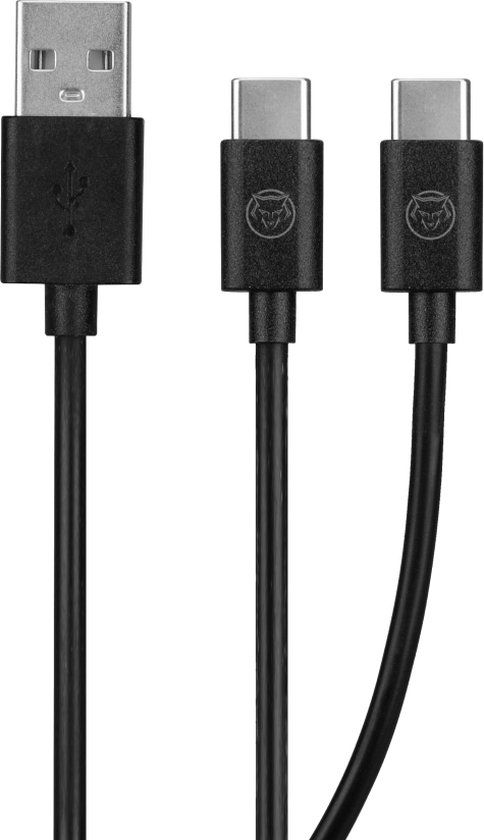 Qware PS5 Y-cable 3,5 meter - Zwart