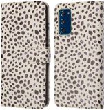 imoshion Design Bookcase voor de Samsung Galaxy S20 FE - Black And White Dots