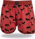 Unabux Boxer Afdrukken Mannen Licht rood Dierenprint M
