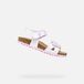 GEOX ADRIEL Sandales - BLANC/ROSE - Taille 34