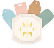 Vaessen Creative Pons - Hoekpons Labels Klassiek - Ivoor
