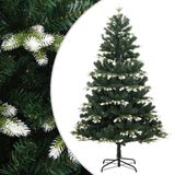vidaXL Kunstkerstboom met scharnieren en sneeuw 150 cm