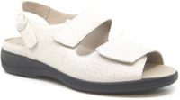 Solidus 73144 - Wijdte H Platte Sandalen Dames Zijde Leer Klittenband 39 1/3