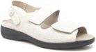 Solidus 73144 - Wijdte H Platte Sandalen Dames Zijde Leer Klittenband 39 1/3