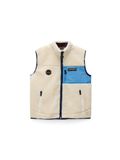 NAPAPIJRI Bodywarmer 'Yupik V 2' lichtbeige / royal blue/koningsblauw