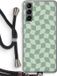 Case Company® - Samsung Galaxy S21 Case with Cord - Grid Green - Back Cover