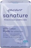 Sanature Pro Vivo 100% Katoenen Incontinentieverband Normaal 12 stuks