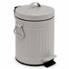 Relaxdays Badkamer prullenbak - 3 liter - softclose - grijs