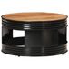 Maison Exclusive - Table basse noire, 68x68x36 cm, acacia massif