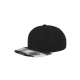Flexfit Checked Flanell Peak Snapback Pet Zwart/Wit