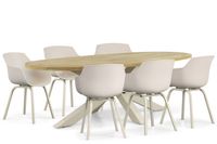 Lifestyle Garden Furniture Lifestyle Salina/Brookline 240 cm dining tuinset 7-delig