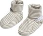 Baby's Only Pantoufles Stripe - Chaussures bébé - Chaussettes bébé - Urban Green - 0-3 mois - 100% coton écologique - GOTS