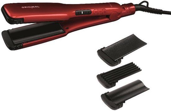 Sibel Volumeox 3 In 1 Volumizing Straightener Original - Rood