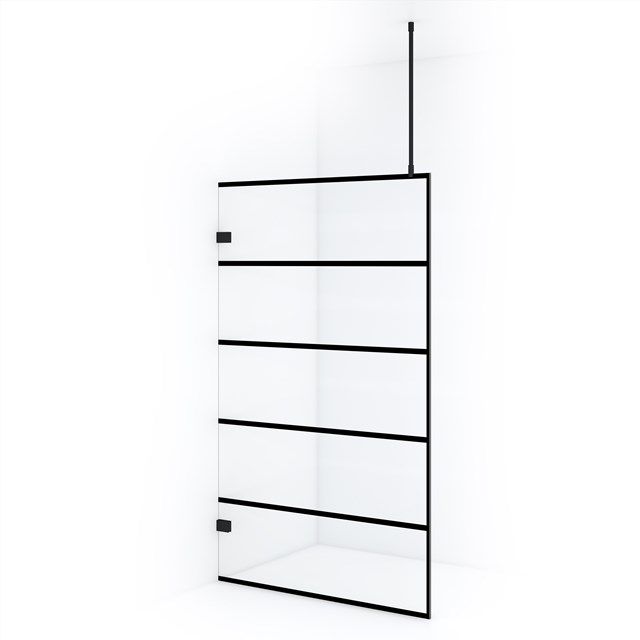 Maxaro Inloopdouche Diamond 120cm Zwart