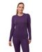 DANISH ENDURANCE Thermoshirt met Lange Mouwen voor Dames - van Merino Wol - Paars - Maat L