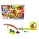 Hot Wheels Monster Trucks Monstertrucks Powerkrakers Racen en Achtervolgen, met oversized Skelesaurus, Bottenschudder (schaal 1:64) en 2 pletbare auto's