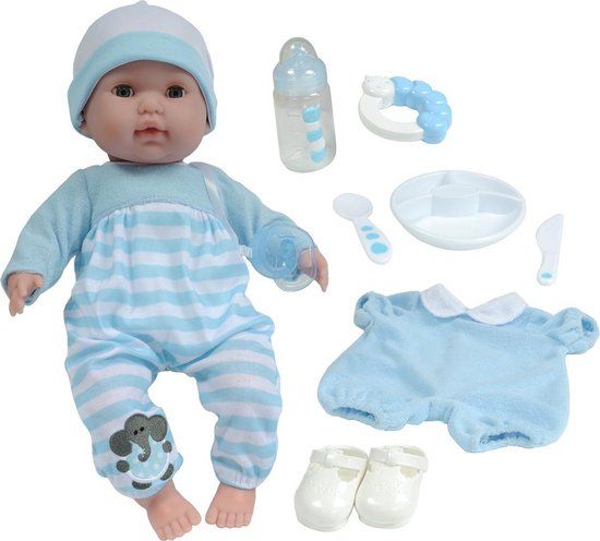 JC Toys Berenguer Babypop Softbody 38 cm - Met Slaapogen, Speen & Accessoires