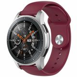 By Qubix Qubix - Geschikt voor Garmin Venu 4 - 45mm - Rubberen sportband - Bordeaux - Smartwatch bandje 22mm