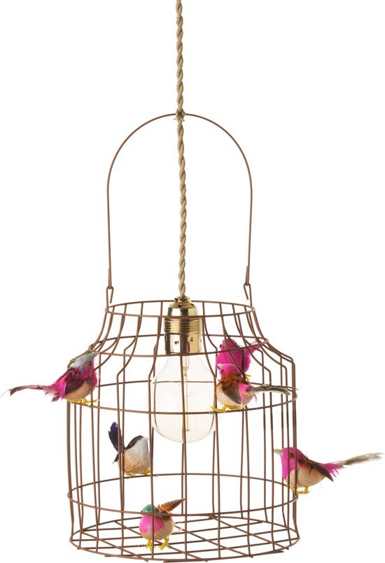 Dutch Dilight Hanglamp kinderkamer roze met vogeltjes nÃ©t echt