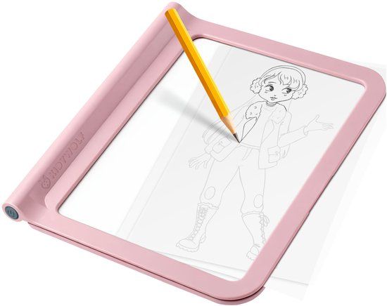 Kidywolf KidyDraw Pro Fashion - Verlicht Tekentablet voor Kinderen - Roze