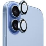 Blueo Film de protection Caméra Arrière Metal Frame pour Apple iPhone 17, Verre Trempé, Bleu