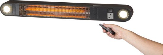 Practo Garden Athena Elektrische Terrasverwarmer - 1500W - Wandmontage - Met Afstandsbediening