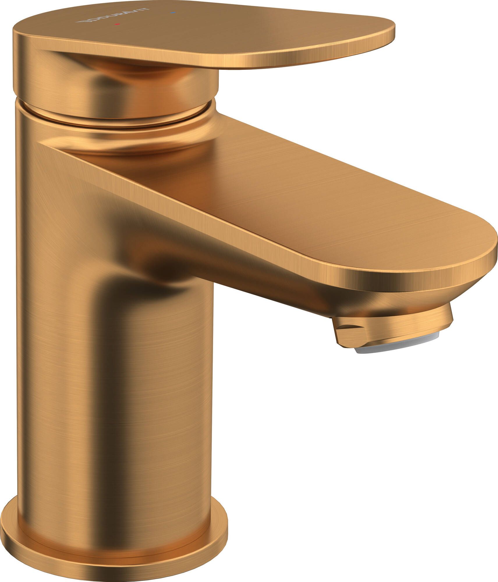 Duravit Wave Wastafelmengkraan - s-size - eengreeps - brons geborsteld - WA1010002004