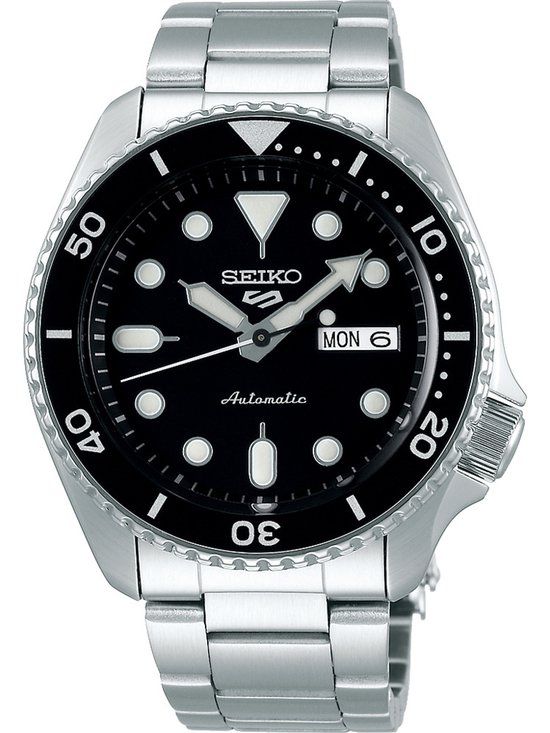Seiko 5 Sports SRPD55K1 Herenhorloge - Zilverkleurig - 42.5mm