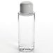 Fantasia - Cosmeticafles, kunststof, wit deksel, voor 100 ml, Ø 3,8 cm, hoogte 11,5 cm