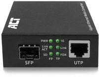 ACT AC4451 Gigabit Ethernet Media Converter - Multimode/Single-mode - Black