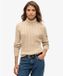 Superdry Slouchy Cable Coltrui Dames Winter Taupe Twist