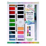 ART&GO Aquarel Palet, Bloemen, 18 emmers