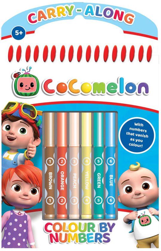 Merkloos COCOMELON COLOUR BY NUMBERS.