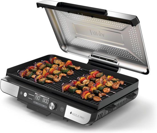 Ninja Sizzle Pro XL Grillplaat & Plancha - Zwart / Grijs
