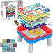 WOOPIE Table de jeu logique 65 pièces 10-en-1 set