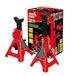 BIG RED T43002A Torin Stalen krikstandaards Dubbele vergrendeling, draagvermogen van 3 ton, rood, 1 paar