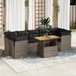 Maison Exclusive - Ensemble de jardin, 8 pièces, avec coussins, gris, en polyrotin