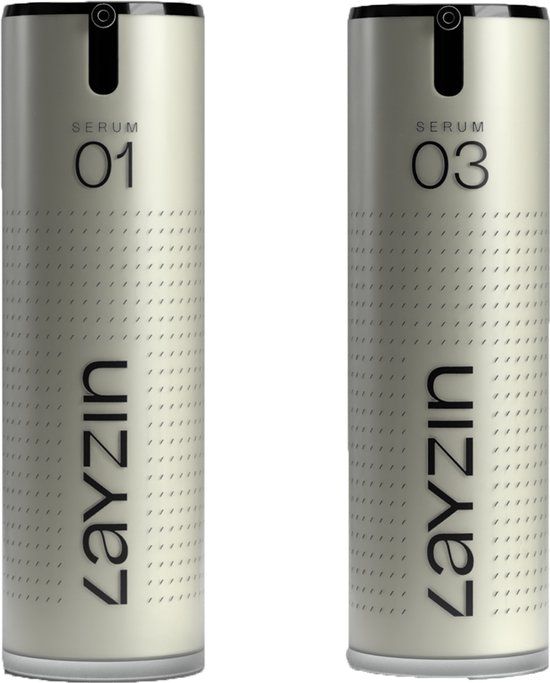 LAYZIN Eye & Face DUO – Hyaluronzuur SERUM 01 + Oogserum SERUM 03 – Donkere Kringen & Wallen – Rimpels & Fijne Lijntjes – Intense Hydratatie – Caffeine & Niacinamide – Verbetert Huidelasticiteit – Frisse & Jeugdige Uitstraling – Anti-Vermoeidheid