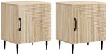vidaXL Table de chevet Sonoma chêne 43 x 34,5 x 50 cm