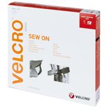 Velcro Klittenband met haken en lussen om te naaien 20 mm x 10 m bruin