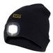Cap STAK Cap met LED-koplamp + Rood licht. Oplaadbaar