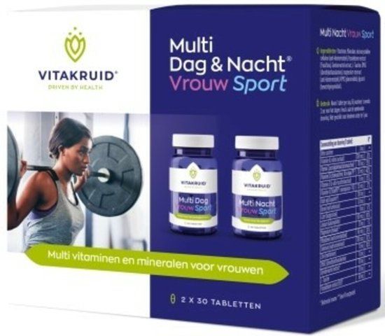 Vitakruid Multi Dag & Nacht Vrouw Sport Tabletten