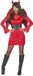 Economy Smiffy's Zwart-rood duivel Halloween kostuum voor dames - Small