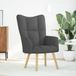vidaXL Fauteuil tissu gris foncé