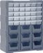 vidaXL Organizer met 39 lades - Grijs - Kunststof - 38x16x47 cm