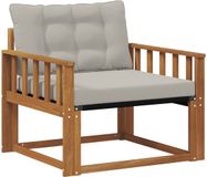 vidaXL - Tuinbank - Massief Acaciahout en Textilene - Naturel