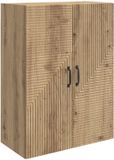 vidaXL Wandkast 66 x 34,5 x 90 cm Bewerkt hout Artisanaal eiken